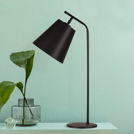 Opviq Salihini - MR-623 Lámpara de Mesa Negra de Cuerpo Metálico